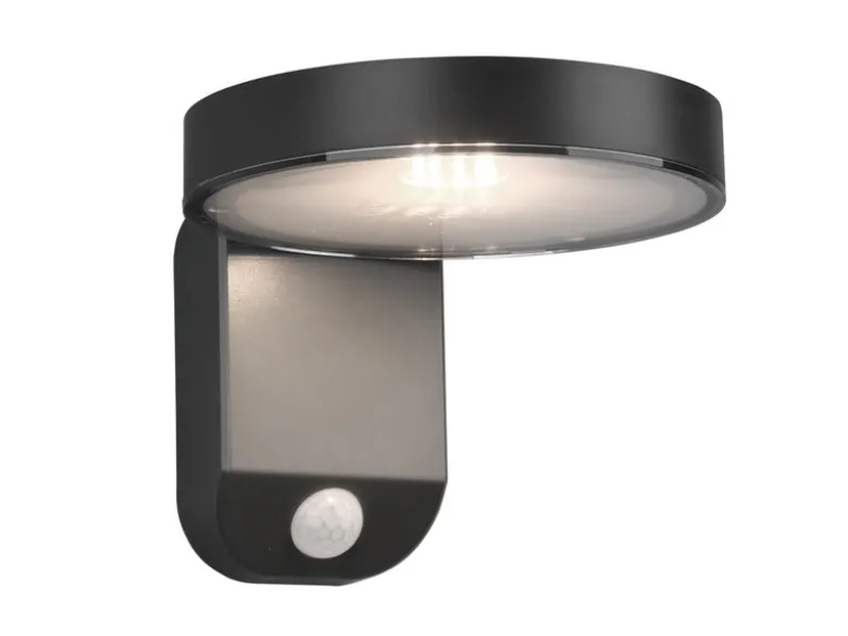 LED Solar Wandleuchte Außenleuchte POSADAS mit Bewegungsmelder in Anthrazit