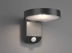 LED Solar Wandleuchte Außenleuchte POSADAS mit Bewegungsmelder in Anthrazit