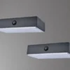 LED Solar Wandleuchte 2er SET Up and Down, Bewegungsmelder, per App steuerbar