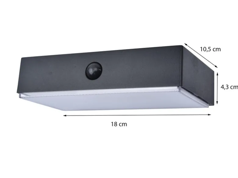 LED Solar Wandleuchte FADI Up and Down, Bewegungsmelder, per App steuerbar