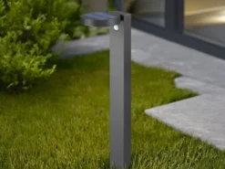 LED Solar Wegeleuchte Außenleuchte POSADAS in Anthrazit, Bewegungsmelder, 60cm