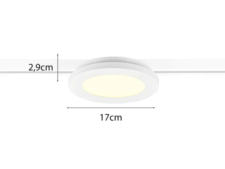 LED Spot CAMILLUS Weiß Ø 17cm für DUOline Schienensystem