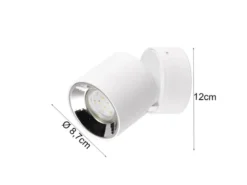 LED Spot Deckenstrahler Weiß dimmbar, Ø 9cm