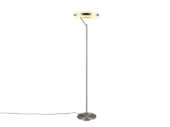 LED Stehlampe DIOS dimmbar, Lichttemperatur einstellbar, Silber, Höhe 180cm