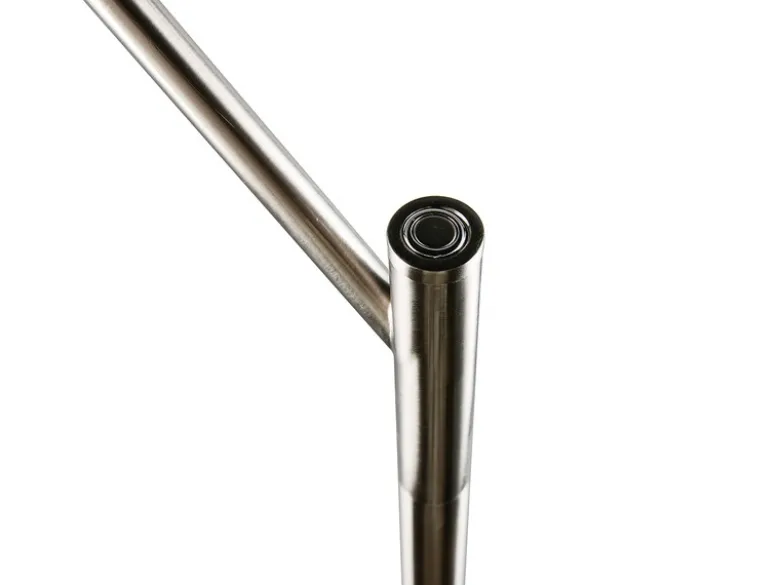 LED Stehlampe DIOS dimmbar, Lichttemperatur einstellbar, Silber, Höhe 180cm