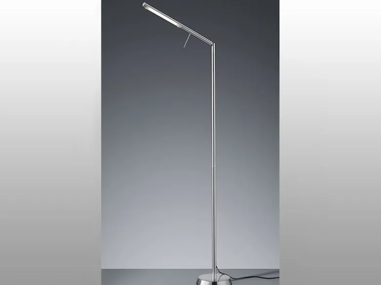 LED Stehlampe FILIGRAN dimmbar über Sensor, Metall Silber, Höhe 162cm