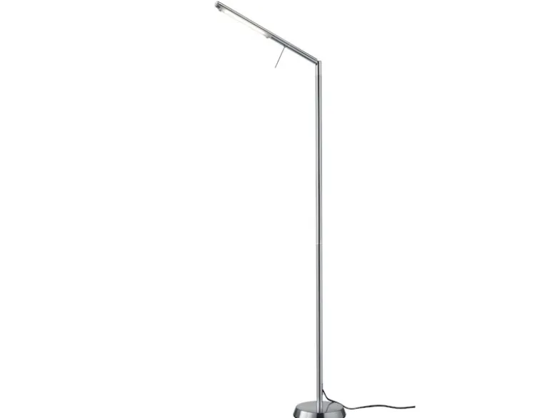 LED Stehlampe FILIGRAN dimmbar über Sensor, Metall Silber, Höhe 162cm