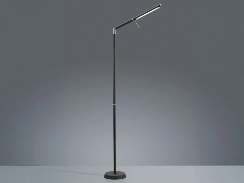 LED Stehlampe FILIGRAN dimmbar über Sensor, Metall Schwarz, Höhe 162cm