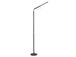LED Stehlampe FILIGRAN dimmbar über Sensor, Metall Schwarz, Höhe 162cm