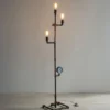 LED Stehlampe 3-flammig in Wasserrohr Optik Rost, Höhe 159cm