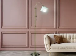LED Stehlampe im Landhausstil höhenverstellbar, Höhe 145 -max. 172cm