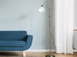 LED Stehlampe im Landhausstil höhenverstellbar, Höhe 145 -max. 172cm