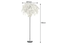 LED Stehlampe mit Blättern, Fernbedienung & RGBW Farbwechsel, Höhe 180cm