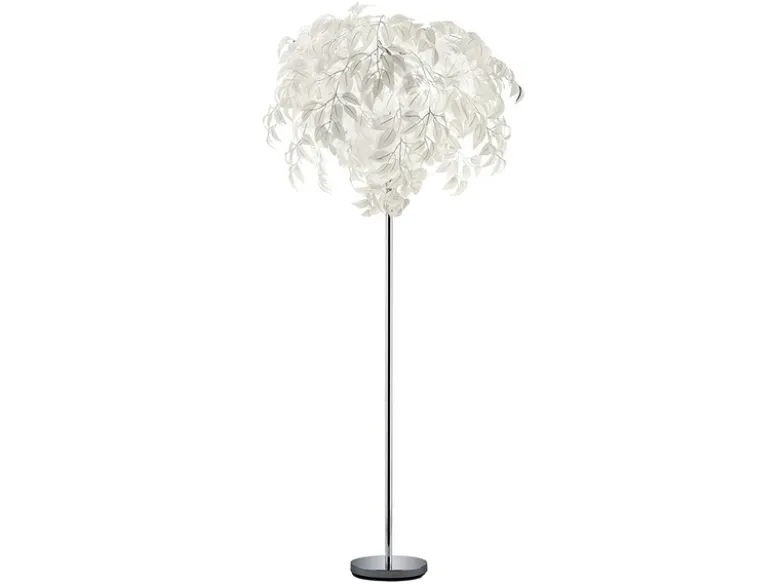 LED Stehlampe mit Blättern, Fernbedienung & RGBW Farbwechsel, Höhe 180cm