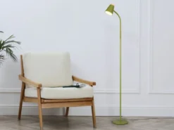 LED Stehlampe PONGO Grün flexibel biegsam, Höhe 145cm