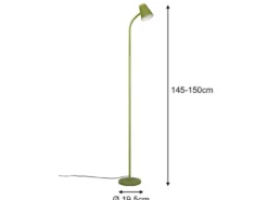 LED Stehlampe PONGO Grün flexibel biegsam, Höhe 145cm