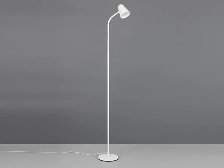 LED Stehlampe PONGO Weiß flexibel biegsam, Höhe 145cm