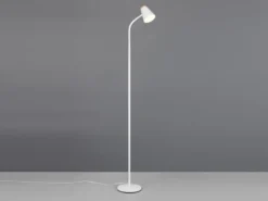LED Stehlampe PONGO Weiß flexibel biegsam, Höhe 145cm