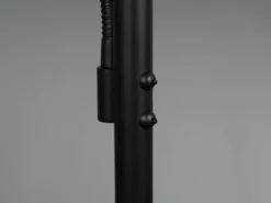 LED Stehlampe WILLIS mit Leselampe, dimmbar, 3 Lichtfarben, Schwarz, 180cm groß