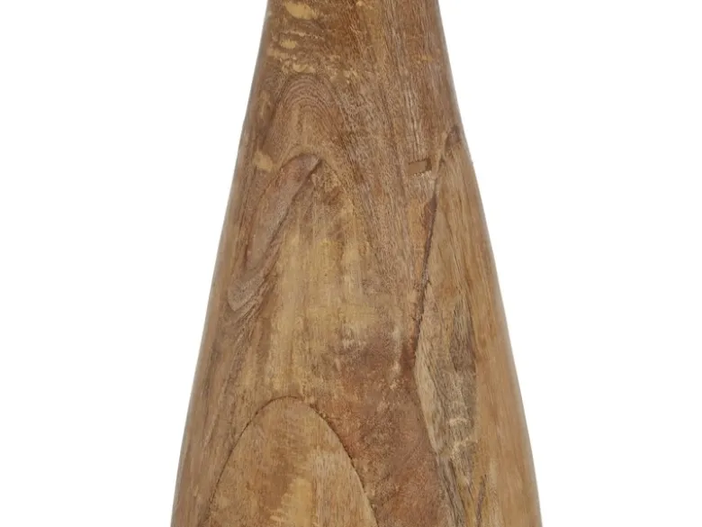 LED Stehleuchte aus Naturholz mit Lampenschirm aus Jute, Höhe 135cm