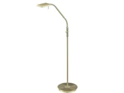 LED Stehleuchte BERGAMO Messing flexibel Sensordimmer - Höhe 135cm