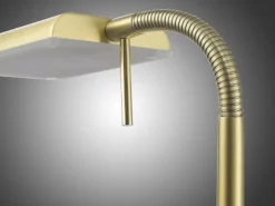 LED Stehleuchte BERGAMO Messing flexibel Sensordimmer - Höhe 135cm