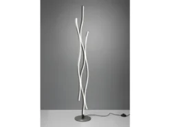 LED Stehleuchte BLAZE dimmbar Lichtfarbe einstellbar Silber 138cm