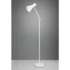 LED Stehleuchte Gelenk & Fußschalter, Metallschirm in Weiß - Höhe 150cm