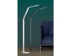 LED Stehleuchte GERI Grau, dimmbar & Lichtfarbe wählbar, Höhe 133cm