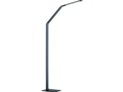 LED Stehleuchte GERI Grau, dimmbar & Lichtfarbe wählbar, Höhe 133cm