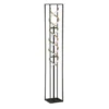 LED Stehleuchte GIAN Schwarz Gold dimmbar, Höhe 135cm