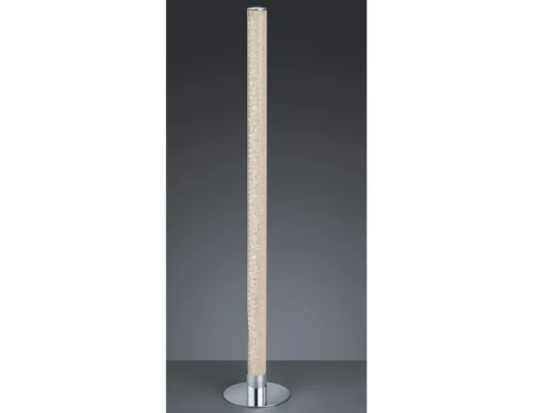 LED Stehleuchte LEIA Chrom dimmbar Fernbedienung, Farbwechsel 104cm hoch