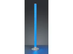 LED Stehleuchte LEIA Chrom dimmbar Fernbedienung, Farbwechsel 104cm hoch