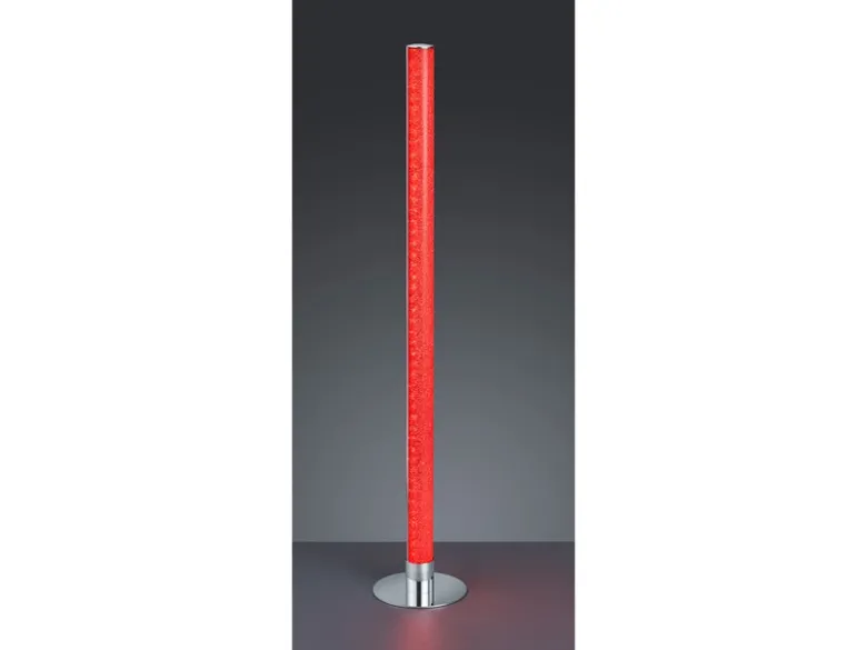 LED Stehleuchte LEIA Chrom dimmbar Fernbedienung, Farbwechsel 104cm hoch