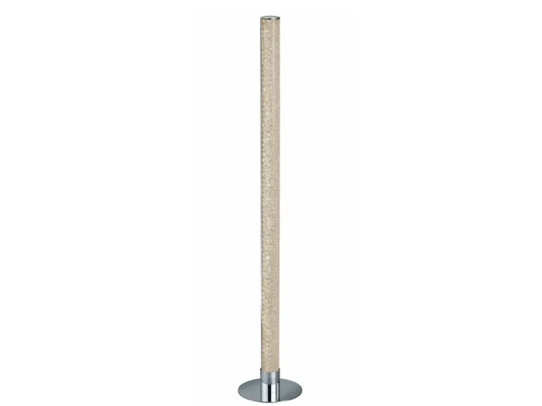 LED Stehleuchte LEIA Chrom dimmbar Fernbedienung, Farbwechsel 104cm hoch
