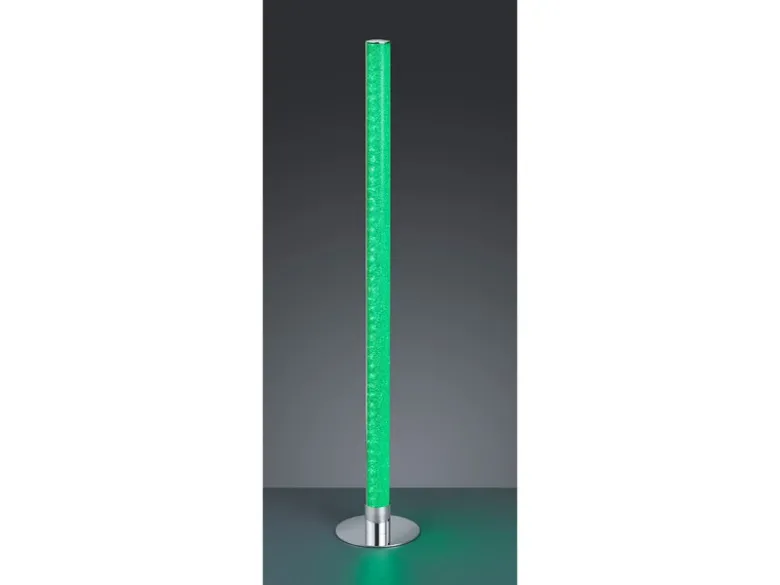 LED Stehleuchte LEIA Chrom dimmbar Fernbedienung, Farbwechsel 104cm hoch
