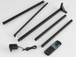 LED Stehleuchte LEVEL mit Fernbedienung, RGB & Sound Control, H: 141cm