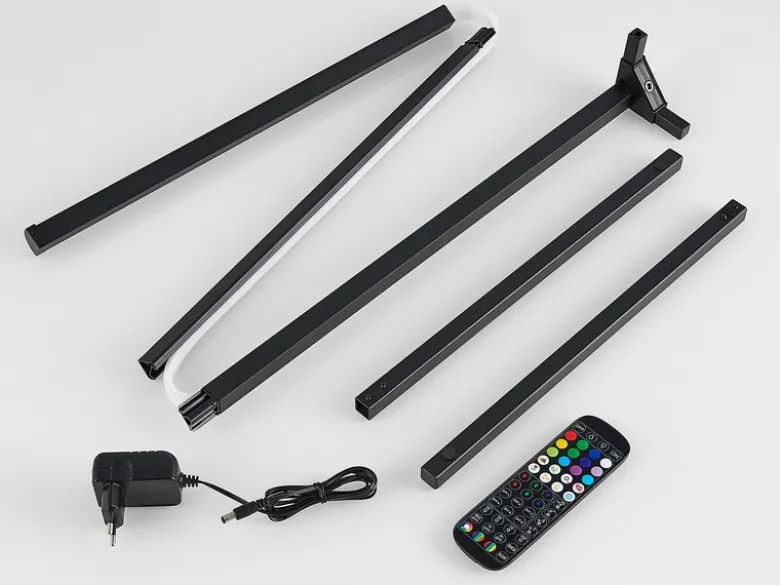 LED Stehleuchte LEVEL mit Fernbedienung, RGB & Sound Control, H: 141cm