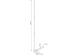 LED Stehleuchte LEVEL mit Fernbedienung, RGB & Sound Control, H: 141cm