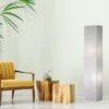 LED Stehleuchte Lichtsäule aus Papier eckig Zylinder H.130cm, 25x25cm in Weiß
