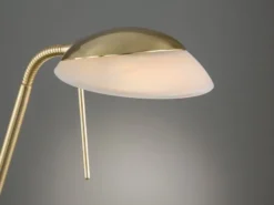 LED Stehleuchte POOL Messing 2-flammig dimmbar, Höhe 160cm