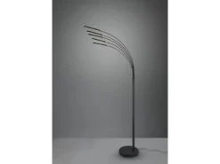 LED Stehleuchte REED 5 Arme Metall Schwarz, dimmbar - 195cm hoch