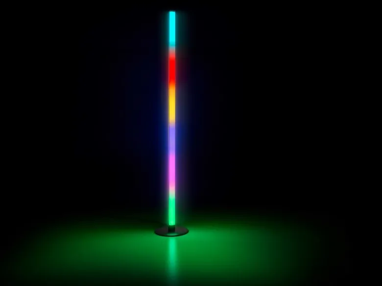 LED Stehleuchte TENDO mit Fernbedienung, RGB & Sound Control - H 115cm