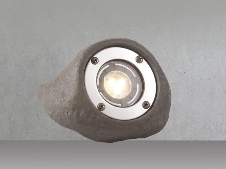LED Steinleuchte Erweiterungsspot LAPIS, 2m Kabel, 12V, IP68, 14x11cm