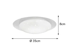 LED Sternenhimmel Deckenlampe FRODO mit Fernbedienung, dimmbar, Ø 35cm