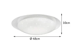 LED Sternenhimmel Deckenlampe FRODO Ø48cm Fernbedienung, 2700-5500K dimmbar
