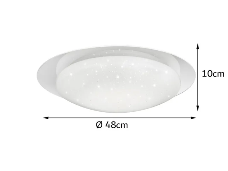 LED Sternenhimmel Deckenlampe FRODO Ø48cm Fernbedienung, 2700-5500K dimmbar