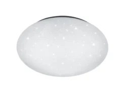 LED Sternenhimmel Deckenleuchte PAOLO in Weiß IP44 Badlampe, Ø 37cm