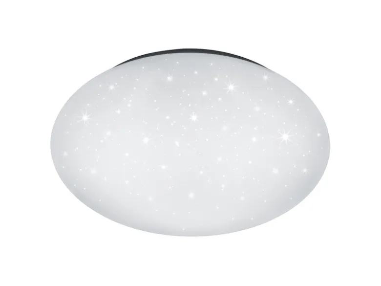 LED Sternenhimmel Deckenleuchte PAOLO in Weiß IP44 Badlampe, Ø 37cm