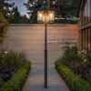 LED Straßenlaterne im Landhausstil, 3-flammig Anthrazit, Höhe 240cm